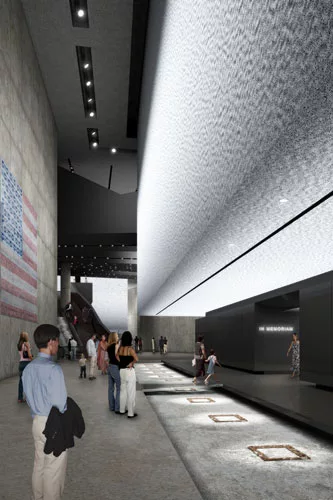 Ceiling heights in the cast-in-place concrete building will vary from 26 to 60 feet.