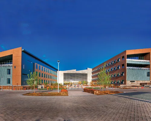 The new office building will be certified LEED Platinum because of energy-efficient features that include natural ventilation through operable windows, daylighting and radiant heating And cooling.