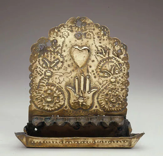 Repouss', punched, and cast copper alloy, second half 19th century, Morocco.