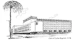 Willem Marinus Dudok, Police Headquarters, Palace of Justice, and the Property of Register and General Settlement Headquarters within the Civil Center, 1957-1959, Baghdad, Iraq