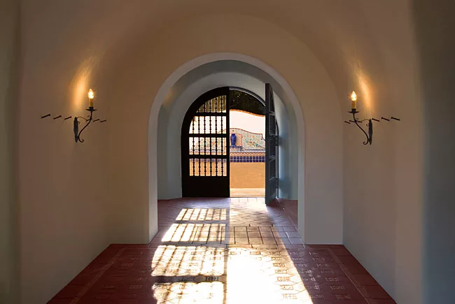 The interior of a home designed by Thomas Bollay in Ventura County, Calif.