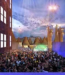 Bittertang was one of five finalists for MoMA PS1's Young Architects Program. Their scheme included conical pavilions made from hay, a frothy oozing disco ball, and confetti drones.