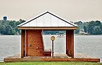 Austin + Mergold's broad range of projects, situated in rural contexts, include a dock house on Lake Meade in Pennsylvania.
