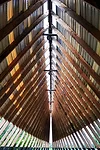Austin+Mergold's SuralArk, a large boatlike structure made of lumber and vinyl siding, won the Architectural League's 2014 Folly competition, with the prize of a residency.