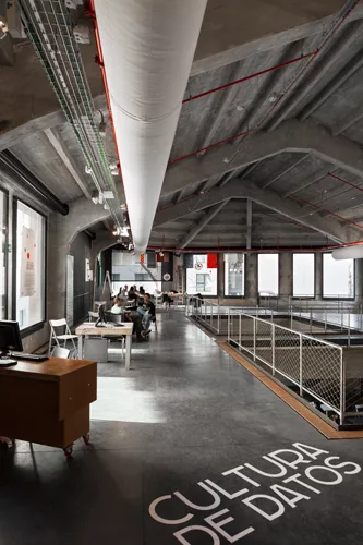 The Medialab-Prado houses start-ups in a former sawmill in Madrid.