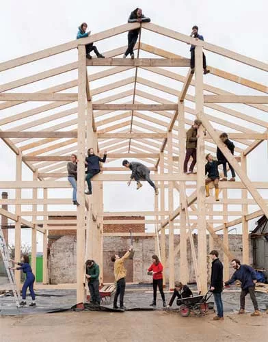 Assemble is a London-based architecture collective that originated from the University of Cambridge's undergraduate architecture program, though it counts artists and philosophers among its staff.