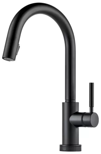 The Brizo Solna kitchen-faucet collection has been updated with a single-handle, pullout model that can be used in compact spaces where high-arc pull-downs may not fit. In addition to