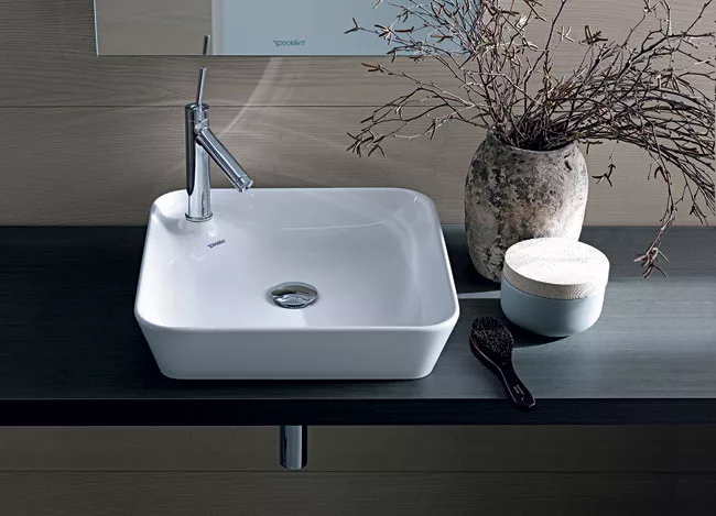 Longtime Duravit collaborator Philippe Starck continues to create new bath collections as well as additions to his previous lines for the brand, such as a ceramic basin for the Starck 1 series. The ge