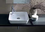 Longtime Duravit collaborator Philippe Starck continues to create new bath collections as well as additions to his previous lines for the brand, such as a ceramic basin for the Starck 1 series. The ge