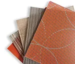 In a collaboration with textile house Carnegie, Lumicor has transformed five of the company's offerings into decorative resin panels that enable the textiles to be used in new ways—on horizontal