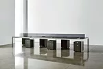 To conceive a comprehensive modern office-furniture line, manufacturer Halcon joined forces with Studios Architecture, a firm well versed in high-end office design. Dubbed Lex, the collection is defin