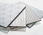 CARVART's new glass series features 12 patterns etched onto one or both sides of a panel. Ranging from hand-drawn lines to geometric chevrons, the designs can be specified at small or large scale, and