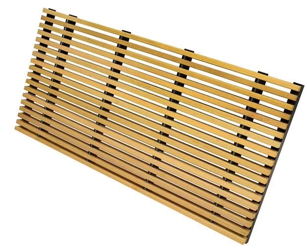 InteGrille panels feature tegular edges that enable architects to easily install the units onto new or existing suspended grid systems. Each 2' square, 2' x 4', or 2' x 6' panel consists  of maple, as