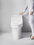 Sensor-based flushes have made their way from commercial to residential bathrooms. Kohler's touchless toilet technology differs from light beam'triggered actuation, instead using an electromagnetic fi