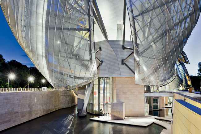 fondation louis vuitton by frank gehry takes shape in paris