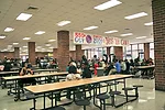 Once gloomy and low-ceilinged old cafeteria.