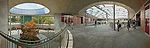 Second-floor walkways allow students to survey the full depth and breadth of the school's open spaces'from the small courtyard, whose center is marked by a mature maple, to the large courtyard, whose