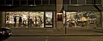 A fully glazed facade invites passersby to experience Hedonism Wines&rsquo; glittering effects.
