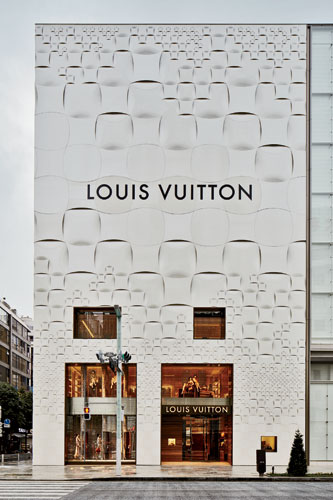 Louis Vuitton Ginza Clothing Retail Shop Design 