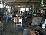 The glassblowing facility in Italy where the fixtures are made.