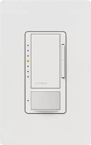 Lutron has combined two signature technologies to create one new product. The Maestro can dim all energy-efficient light sources (dimmable LEDs, dimmable CFLs, and incandescent), and it is also an oc