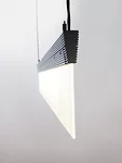 GE Lighting introduces a slim, bladelike fixture that provides a bright, uniform glow when switched on and practically disappears when turned off. Dubbed El Series LED Luminaire, the suspended light c