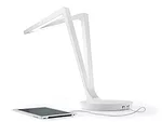Jorge Pensi's architectural training is evident in his structured, angular lighting series Flecha. Designed for Leucos, the line consists of a task lamp with an integrated USB outlet for charging gadg