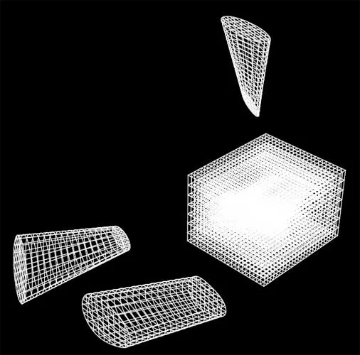 The architects were charged with designing a building with a certain amount of negative space. In response, they inserted three cone-shaped voids into a cube. Two of the cavities converge at the cente