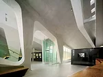 Belzberg designed the exhibitions using a 'plug-and-play' system of displays that can be easily changed over time. The architect worked with the firm Potion to create the interactive digital content f