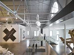 Like Brooks + Scarpa’s architecture, artist Dan Steinhilber’s inaugural installation in the upper main and street-level galleries, Hold On, Loosely, explores the relationship between the b