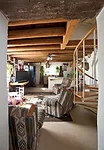Although the existing floors were sometimes wood, typically they were dirt. In such cases, the client elected for finishes such as carpet or linoleum over plywood and sleepers. Concrete slabs have bee