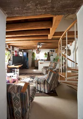 Although the existing floors were sometimes wood, typically they were dirt. In such cases, the client elected for finishes such as carpet or linoleum over plywood and sleepers. Concrete slabs have bee