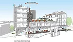 1. Studio Apartment<br />2. Community Center<br />3. Residents&rsquo; Lounge<br />4. Filled-In Pool<br />5. Parking<br />6. Photovoltaic Panels<br />7. Solar Hot-Water Panels<br />8. Shading Screen<br