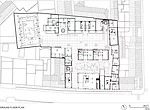 1 Entrance<br />2 Day-care Center<br />3 Garden<br />4 Parking<br />5 Playground<br />6 Chimney<br />7 Courtyard<br />8 Communal Lounge/Laundry Area<br />9 Existing Structure/Housing<br />10 New Housi