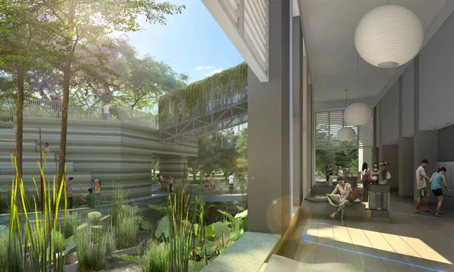 Community space on ground floor.