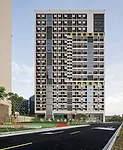 With two 326-foot-high towers and a pair of attached 170-foot-high blocks, the complex provides stylish residences at subsidized rents to college graduates new to Ningbo or living there without reside