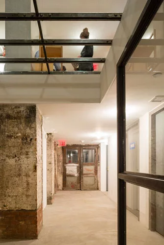 Judd Foundation offices in cellar