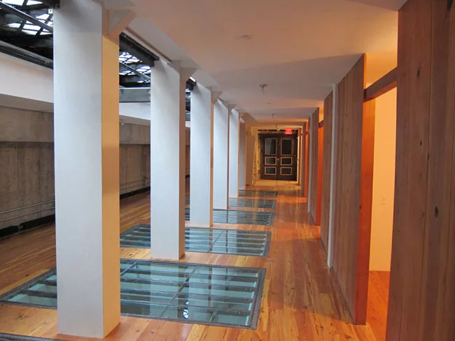 Cellar offices with sidewalk lites restored