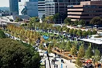 The ambitious Klyde Warren Park covers a 1,200-foot-long stretch of the Woodall Rodgers Freeway. A serene, 2,400-square-foot concert pavilion by Thomas Phifer and Partners is open on all sides.