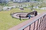 Much of the roof is planted and accessible to Daum employees.