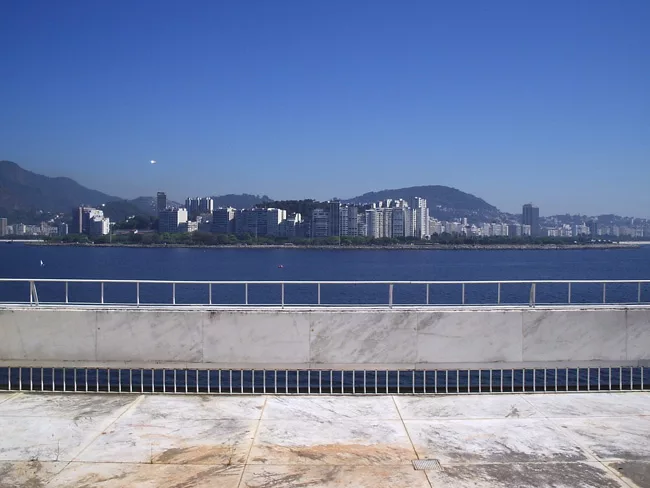 Before photo of the terrace.