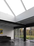 View from main living space to rear garden