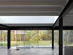 View from main living space to rear garden