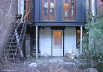 The rear elevation, prior to renovation.