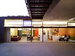 The living room features a 50-foot-long sliding glass door. 