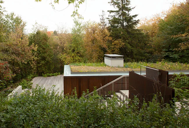 House on Ravine Edge