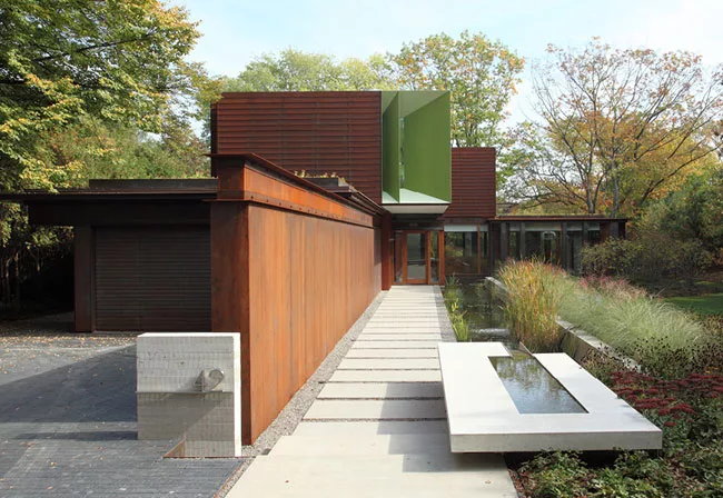 House on Ravine Edge