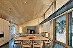 The living and dining areas have their own pavilion with views facing west.