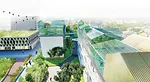 For its latest verticalagriculture project, SOA has proposed a set of rooftop greenhouses as part of the renovation of a public-housing complex in the Paris suburb of Romainville. The greenhouses' onl
