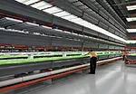 At this vertical farm, which occupies one-fifth of a previously vacant 90,000-square-foot warehouse near Chicago, layers of fluorescent lamps and trays of basil and arugula are stacked five or six lev